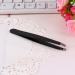 Black Pink Eyebrow Tweezer Stainless Steel Clips Makeup Tool Slanted Puller for Easy Use Beauty Tool - Buy Online on GoSupps.com