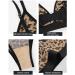 Yuyutulips Women s Triangle Bralette - Soft Cup Adjustable Deep V-Neck Seamless Wireless Lift Leopard Print - Buy Online on GoSupps.com
