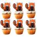 18pcs Red Panda Cupcake Toppers for Boys Girls Baby Shower Woodland Cute Animal Zoo Safari Party Supplies Glitter Red Panda Birthday Cake Decorations