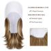 Qlenkay Baseball Hat with 14 Straight Bob Hairstyle Attached Wig - Ginger Brown Mix Bleach Blonde for Women/Girls - Buy Online on GoSupps.com