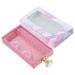 Angoily Storage Boxes For False Eyelashes Rectangular With Crystal Handle Easy To Open 13x6cm as shown