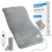 Electric Heating Pad for Cramps  Back  Abdomen  Shoulder  Neck Pain Relief  14X26 Large Heat Pad for Moist and Dry Heat Therapy with Adjustable Temperature Setting  Auto Shut Off  Washable