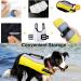 Dog Life Jacket Vest with Detachable Airbags & Buoyancy | Safety Adjustable Swimsuit for Dogs - L Yellow - Buy Online on GoSupps.com