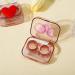 Heart-Shaped Portable Contact Lens Container Set - Leak-Proof Mini Box with Tweezers & Cleaner - Ideal for Travel - Green - Buy Online on GoSupps.com