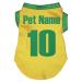 Petitebelle Puppy Clothes Dogs National 10 Cotton Jersey Customizable Brazil L
