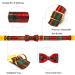 Lionheart Glory Christmas Checkered Dog Collar & Shoes - Adjustable Bowtie Collar for Small Dogs - Red-Green Checkered | Comfortable Fall Loop (1 Pack) - Buy Online on GoSupps.com