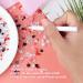 Astaron 50g Mix Half Pearls & Glitter Stones 3mm-10mm Flatback Pearls & Rhinestones for Nail Face & DIY Crafts | Red Black Series - Buy Online on GoSupps.com