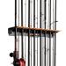 KastKing Patented V15 Vertical Fishing Rod Holder  Wall Mounted Fishing Rod Rack, Store 15 Rods or Fishing Rod Combos in 18 Inches, Great Fishing Pole Holder and Rack 1 Pack