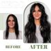 SEGO One Piece With 5 Clips 3/4 Full Head Standard Weft Synthetic Straight Hairpiece U-Shaped Clip in Hair Extensions 18 Inch Dark Black 18 Inch Dark Black - Buy Online on GoSupps.com