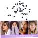 Mipcase 100pcs Eye Shadow Stick Disposable Lip Eyeshadow Sponge Applicator Eye Makeup Tools Miss Mix 7.5x0.5cm Black - Buy Online on GoSupps.com