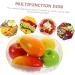 Anneome Kitchen Dried Serving Bowl Dessert Plastic Container Candy Fruit Household Food Storage Reusable 23.5X23.5X6CM White - Buy Online on GoSupps.com