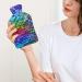 Sequin Hot Water Bottle with Plush Cover | Hand Warmer for Adults & Children | 26.5x15.3cm - International Shipping - Buy Online on GoSupps.com