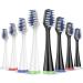Replacement Brush Heads for AquaSonic Duo Toothbrush, 8-Pack