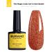 Burano Reflective Gel Nail Polish - UV Diamond Glitter Gel (7.3ml) | Sparkly Caramel Brown for Summer & Autumn - Buy Online on GoSupps.com
