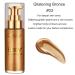Bronze Highlighter Liquid Body Luminizer for Face & Body - Long Lasting Glow & Moisturizing | Waterproof Shimmer Illuminator (03 Glistening Bronze) - Buy Online on GoSupps.com