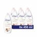 Dove Purely Pampering Almond Cream and Hibiscus Bath Soak with moisturising cream for an indulgent bubble bath 6x 450 ml