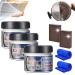 Stainless Steel Clean Wax Magical Nano-Technology Stainless Steel Cleaning Paste Surface Safe No Residue Stainless Steel Cleaner and Metal Polish for Grease Oven Sink (3 Set)