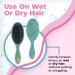Wet Brush Original Detangler Brush - Free Spirit Ocean - Gentle IntelliFlex Bristles - Pain-Free Hair Comb for All Hair Types - Men, Women, Boys, Girls - Buy Online on GoSupps.com