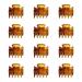 12 PCS Small Hair Clips Women Brown 1.2 Inches Medium Size Hair Claws Clip Hair Styling Butterfly Hair Clamp