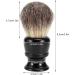 Lyrlody Roof Hair Bearing Brush - Travel Beard Brush for Gentle Shaving | Professional Men's Beard Brush with Black Handle - Buy Online on GoSupps.com