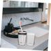 Amosfun Transparent Toothbrush Storage Box | Travel Toothpaste Carrier & Bathing Room Cup | Removable Baby Bathing Eyes Suitcase - Durable ABS - Buy Online on GoSupps.com