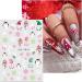 Christmas Nail Stickers 9 Sheets Self-Adhesive Nail Decal Snowman Snowflake Tree Nail Art Decoration Design Supplies - Buy Online on GoSupps.com