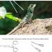 JNAWA Reptile Feeding Clip Pet Raising Feeding Tool Reptile Terrarium Stainless Steel Tongs Tweezers for Snake Lizard Reptile Animal - Buy Online on GoSupps.com