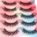 Buy 15mm Faux Mink Strip Lashes - Soft Natural 3D Wispy False Eyelashes for Stunning Eyes - Buy Online on GoSupps.com