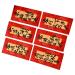 6Pcs Chinese Lunar New Year Red Envelopes Spring Festival Envelopes Hongbao Dragon Red Envelopes for Festival Holiday B Style B