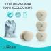 LUMINER Wool Dryer Balls 6 Pieces Anti-Crease and Hair-Catching Dryer Balls with Tea Tree Essential Oil Wool Dryer Balls with Laundry Scent 6 Balls + Tea Tree - Buy Online on GoSupps.com