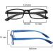 NRDIK Profex Lightweight Flexible Reading Glasses 3-Pack - Impact Resistant Scratch-Proof Non-Slip Unisex Styles +1.0 to +4.0 - Oval Mixed Colors Black Blue & Red - Buy Online on GoSupps.com