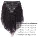 Elailite Afro Hair Clip-In Extensions - Remy Kinky Curly 20cm - 8 Set Double Tresse Natural Black #1B - 95g Whole Head Solution - Buy Online on GoSupps.com