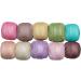 CraftyArt Tatting Crochet Threads Size 20 - Mercerized Cotton Thread Pastel Color Embroidery Doilies DIY Craft Lacey Yarn (Multicolor) - Buy Online on GoSupps.com