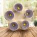 Bee Insect Drinking Cup - Colorful Bee Cups for Garden - Bee Cups for Thirsty Bees Garden - Thirsty Pollinators Need a Drink - Bee Cups Water for Bees Garden - Bees Need Safe Places to Drink (Purple)