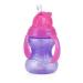 Nuby No-Spill Flip N' Sip Clik-It Cup with 360 Straw 8oz - Multicolor - Buy Online on GoSupps.com