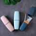Travel Toothbrush Case & Holder with Cup - Light Blue | Portable and Multifunctional for Camping, Trip or Daily Use - Buy Online on GoSupps.com