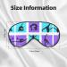 Gymnastics Game Print Night Blackout Eyeshade - Elastic Strap for Travel & Relaxation - Buy Online on GoSupps.com
