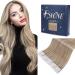 FSHINE TAPE in Extensions Real Hair 50cm Ashblond Highlight Bleach Blith 50 grams of real hair hair extension tape real hair invisible 20 pieces real hair extensions #18P613 3. Tape #18p613 50cm