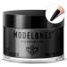 Modelones Dip Powder Black Color  Nail Dipping Powder French Nail Art Powder Pro Collection System for Starter Manicure Salon DIY at Home  Odor-Free  Long-Lasting  No Needed Nail Lamp Cured  1 Oz