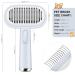 Self Cleaning Cat and Dog Grooming Brush - Gentle Slicker Brush for Long or Short Hair - Blue Pet Massaging Tool - Buy Online on GoSupps.com