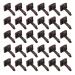 EXCEART 300pcs Paper Fasteners Brads Mini Round Metal Brads Two- Jaw Square Studs Square Stud Rivets for Scrapbooking Crafts DIY Projects As Shown 2