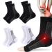 4 Pairs Plantar Fasciitis Socks Neuropathy Socks for Women and Men Soothe Relief Socks for Neuropathy Pain Women Plantar Fasciitis Relief Compression Socks for Arch Pain Foot Swelling & Fatigue