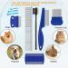Pets Grooming Kit: Tear Stain Remover, Undercoat Rake, Dematting Tool for Dogs & Cats | Flea Comb for Dandruff, Tangles, Knots | Shedding Hair & Fur - Buy Online on GoSupps.com