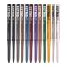 Eyeliner pencil set gel eyeliners - 12 colors waterproof eyeshadow pencils - long-lasting gel pens smudge-proof cosmetics for makeup