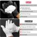Dimeho 2 Pairs Moisturizing Gloves Touch Screen Cotton Spa Lotion Glove Overnight Bedtime Skin Care Gloves Eczema Glove for Dry Chapped Hands Women Beauty (White + Black) - Buy Online on GoSupps.com