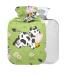 Funny Cow Hot Water Bottle with Cover 1L Small Hot Water Bag for Pain Relief for Kids Men Women Without BAP 1L