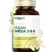 Vegan Omega 3 6 9 Capsules by Wellgard - High Strength 1386mg Flaxseed Oil Capsules with Alpha Linolenic Acid (ALA) Linoleic Acid (LA) Vitamin E