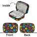 Travel Pill Organizer | Small 7 Day Pill Box | Weekly Vitamin Medicine Holder | Cute Colorful Paw Print Design - Buy Online on GoSupps.com