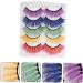 minkissy 10 Pairs Fake Eyelashes Performance Eyelashes Costume Eyelashes Easter False Eyelashes Colored Eyelashes Bulk Eyelashes Fluffy Fake Lashes 3d Clothing Imitation Delicate - Buy Online on GoSupps.com