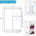 360 Rotating Makeup Organizer - Adjustable & Detachable Spinning Cosmetics Organizer with 4 Storage Holders - Lazy Susan Makeup Organizer in Crystal Clear - Buy Online on GoSupps.com